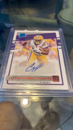 Clyde Edwards-Helaire Donruss Rookie Auto Card