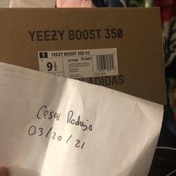 Yeezys ash pearl size 9.5 Adidas original