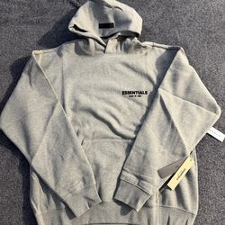 Essential dark oat hoodie size large