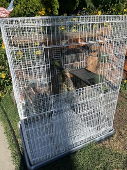 🦅 BIRD 🐦 CAGE TALL 46” X34” LONG X23” WIDE 