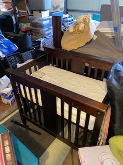 Wooden Baby Crib 