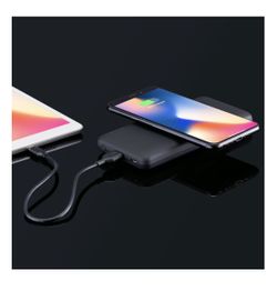 Blackweb Power Bank Wireless Portable Charger 10000 mAh, Black