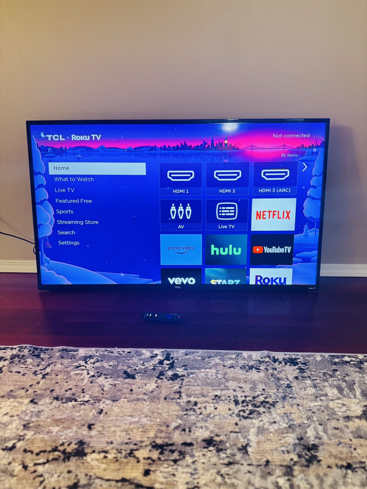 50" TLC smart TV