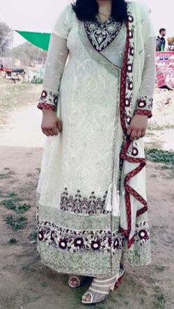 Embroidery work used once in excellent condition size large