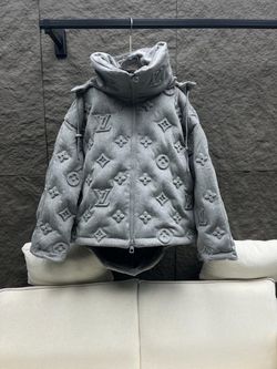 Louis Vuitton Monogram Embossed Puffer Jacket