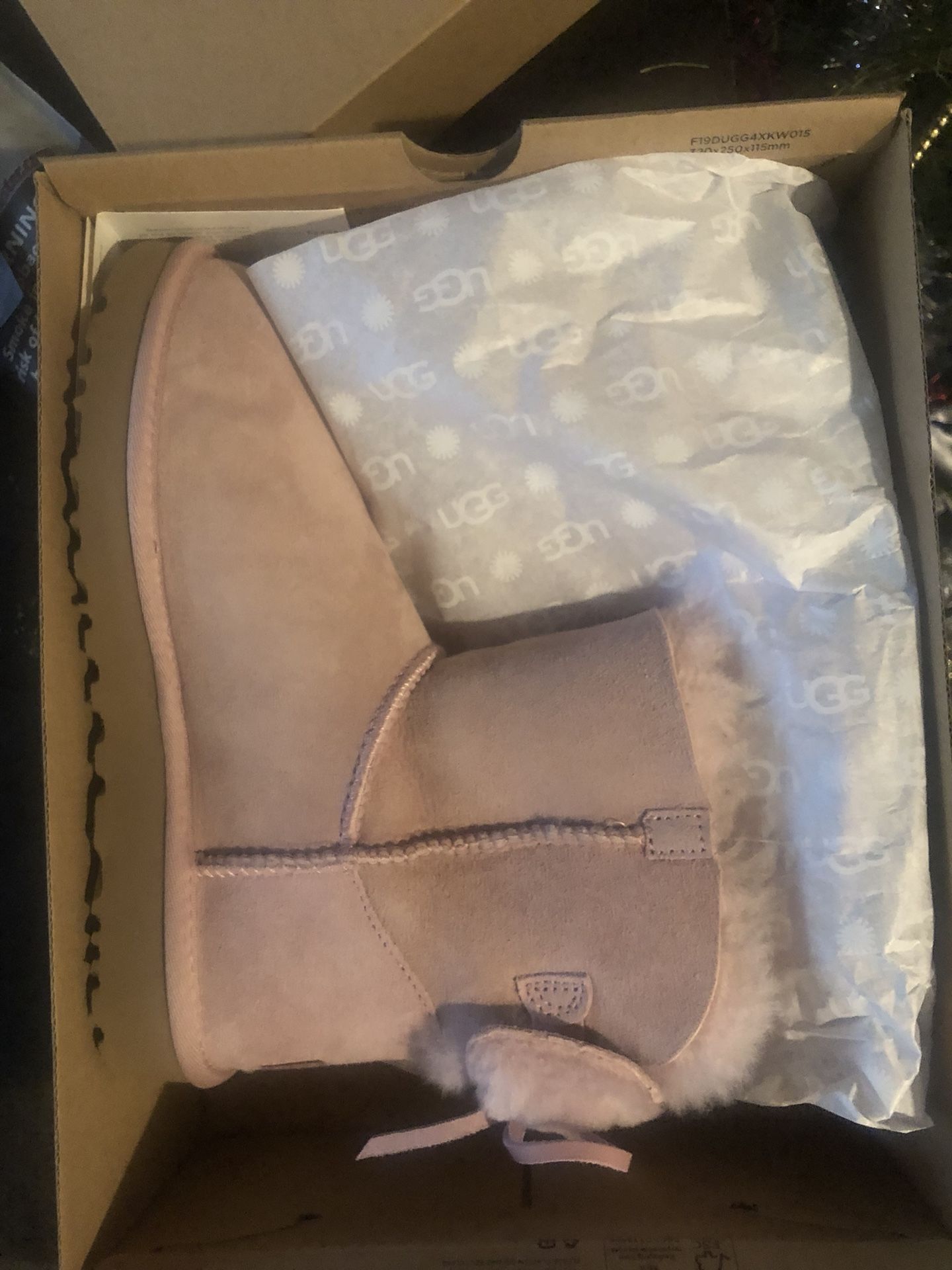 Mini pink ugg boots