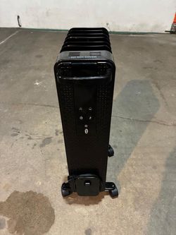 Black Filled Radiator Space Heater