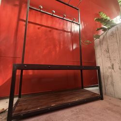 Outdoor Multipurpose Garden Shoe Rack, Coat Hanger