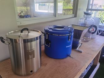 Full beer brewing setup