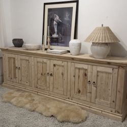 Vintage solid pine sideboard