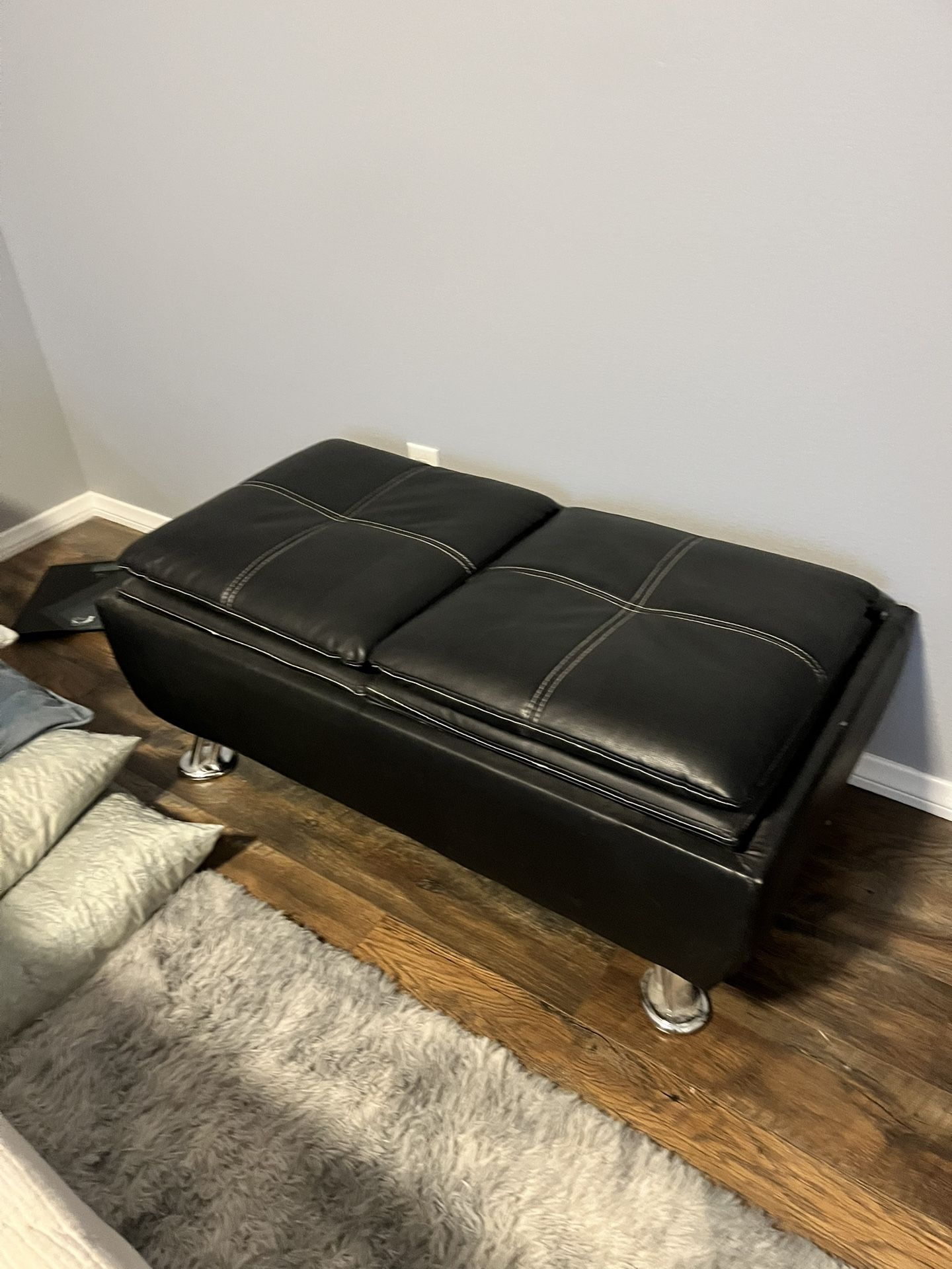 Leatherette Bench/ Coffee Table /storage