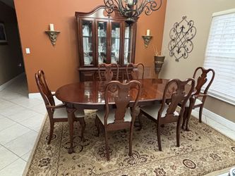 American Drew Madison Cherry Dining Room Set with China Cabinet