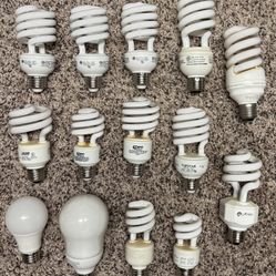 🚨Bargain: 14 LED Light Bulbs / Lamps, Spiral/Round, Various Watt💡