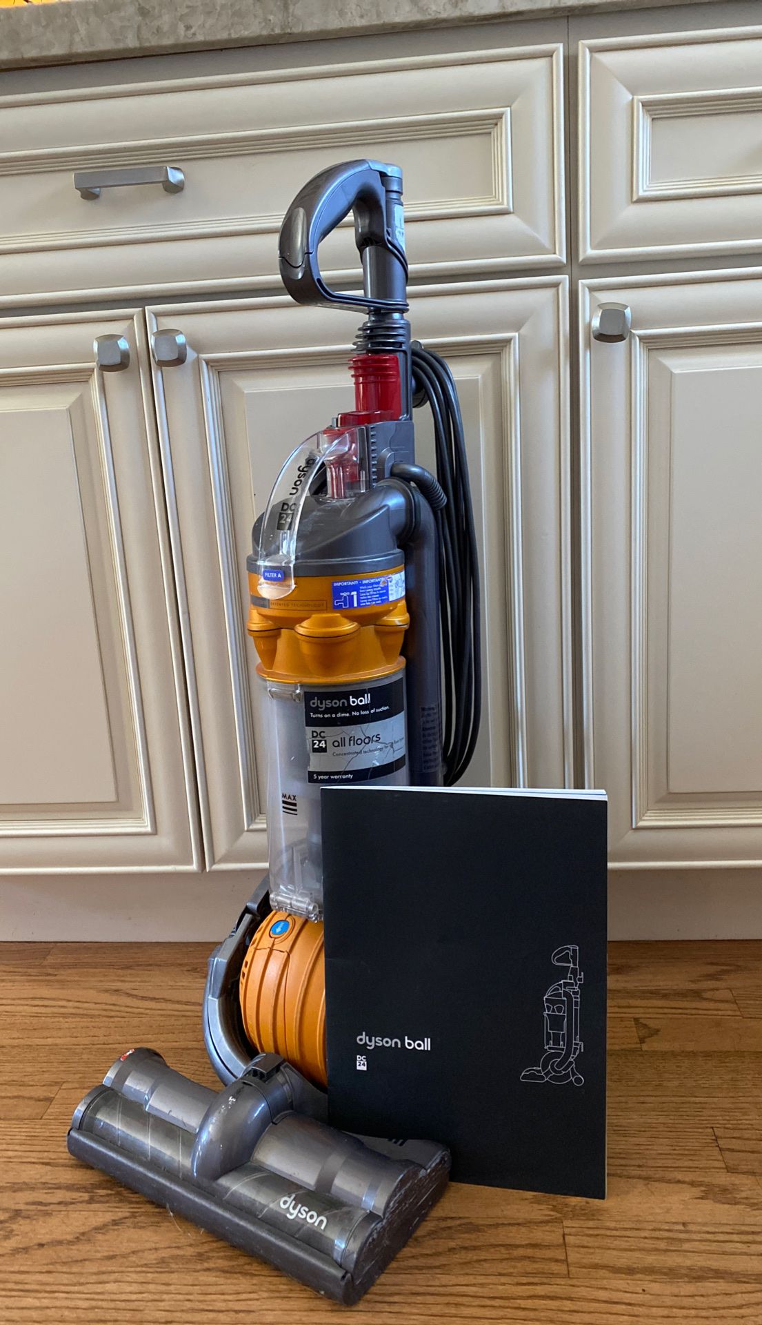 Dyson DC24 all floors vacuum it is used but haven’t needed it since I got all hardwood floors and got cordless dyson works perfect !