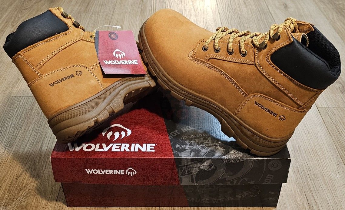 Wolverine Work Boots Size 10 For Men