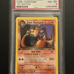 PSA 8 DARK CHARIZARD 1st EDITION