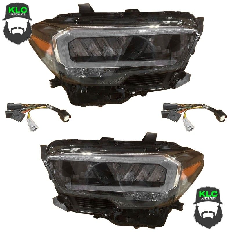 For 2020 2021 2022 2023 Toyota Tacoma Limited TRD Front Full LED Headlight Assembly Left Right Side Pair