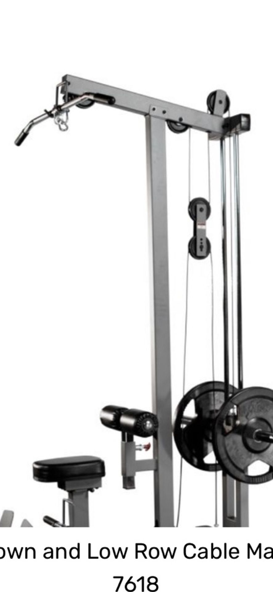 LAT PULL-DOWN AND LOW ROW CABLE MACHINE