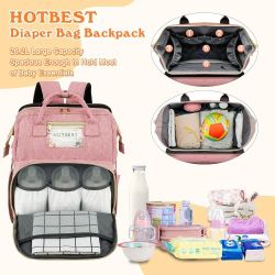New Pink Diaper Bag Backpack 