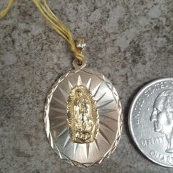 Pendant 14k  4.1   Guadalupe  VIRGEN 