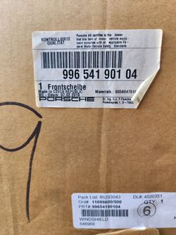 Porsche 911 Windshield Tinted Front NEW in Box Part# 996 541 901 04