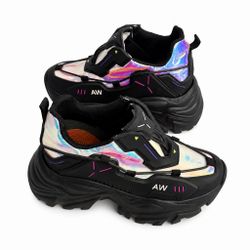 Anthony Wang X LASR WATERMELON 04 Neuromancer Hologram Black Platform Seakers 8