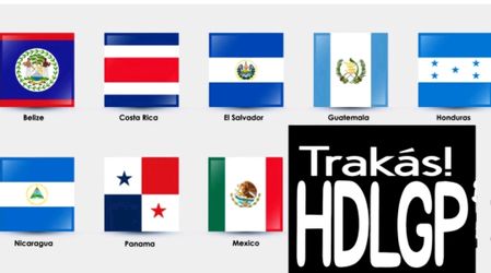 Trakas HDLGP Window Vinyl Decal Sticker 4x5 Central America Nica Chapin White