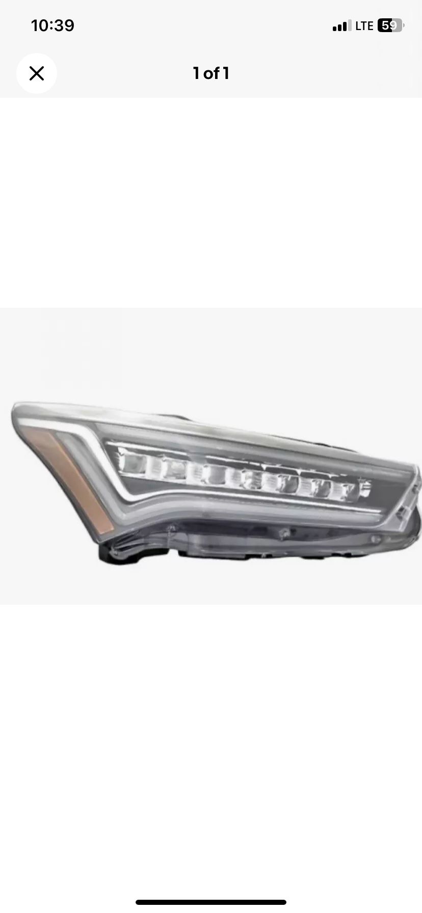2024 acura rdx right headlight w/fog lamps Advance pkg