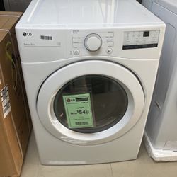 LG DLE3400W 7.4 Cu ft Electric Dryer - White