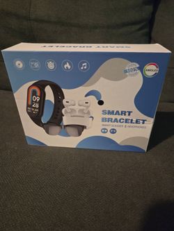 Smart Bracelet with Glasses and Headphones Set