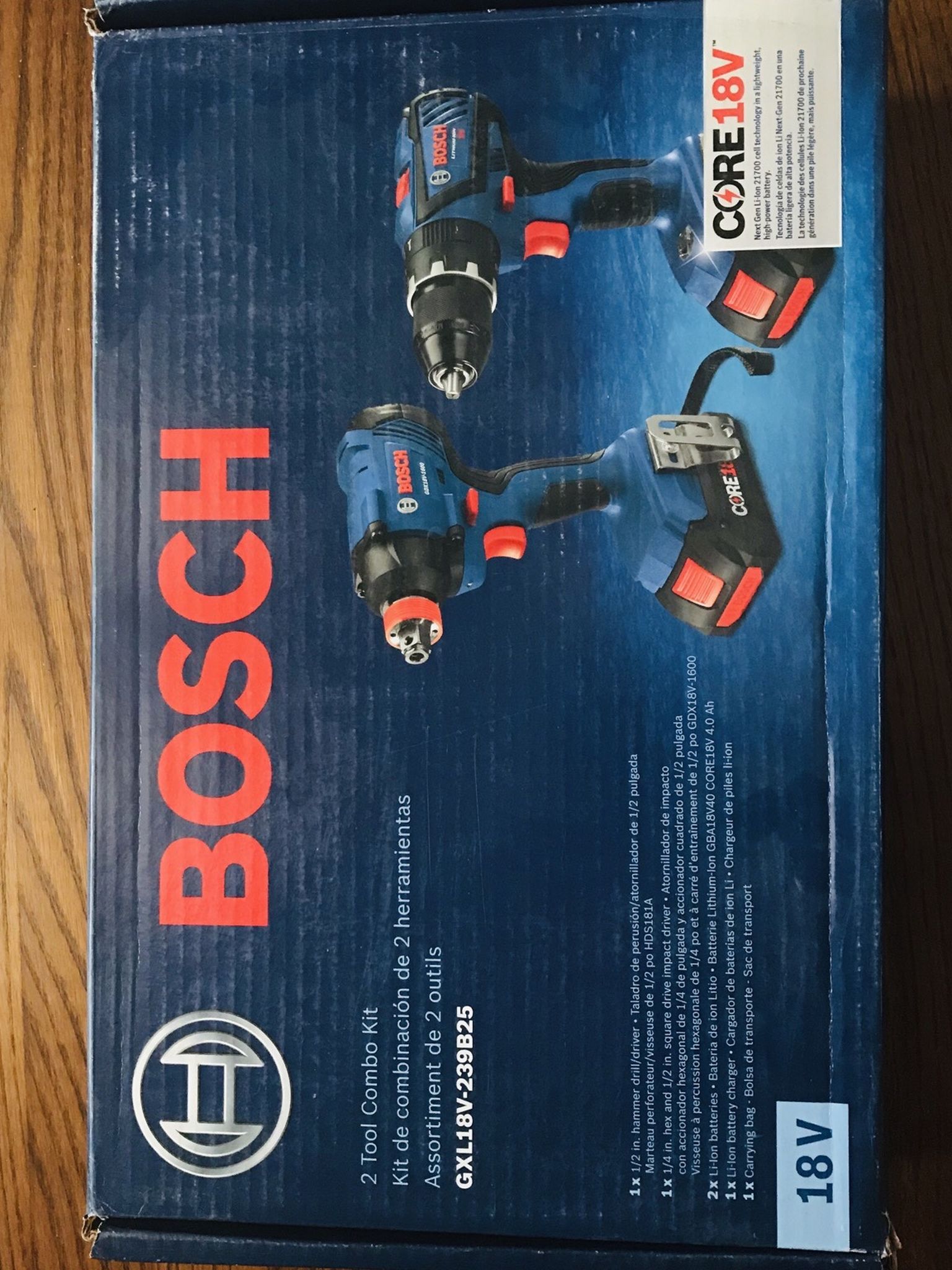 New Bosch Drill Driver Bundle With 2 batteries