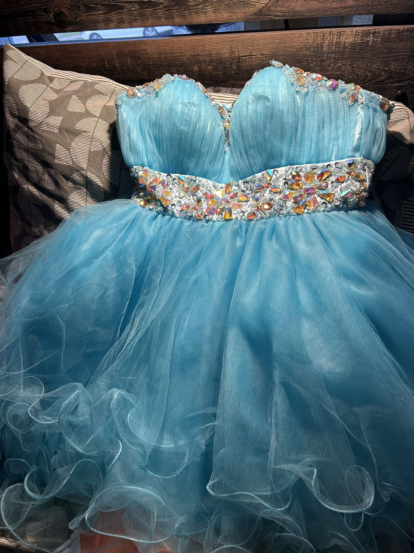 Tulle Turquoise Dress
