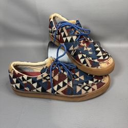 Twisted X Hooey Loper Mens Size 11.5M Aztec Pattern Canvas Casual MHYC006