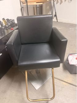 Salon Chair black leather