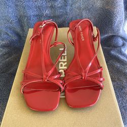 Red kitten heels size 8