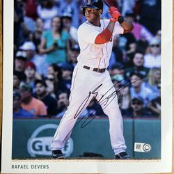 Red Sox Signed Rafael Devers Picture  (price flexible)