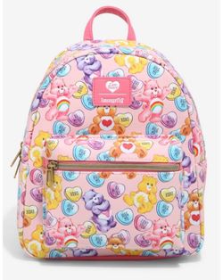 Loungefly Carebears Valentines Mini Backpack Set