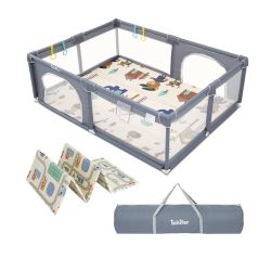 TOHIFER Baby Playpen with Mat, Baby Play Yard 79"x59"x26.5" BRAND NEW! PICK UP IN CORNELIUS