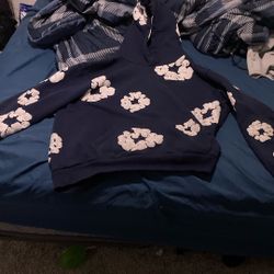 Dark Blue Denim Tears Hoodie