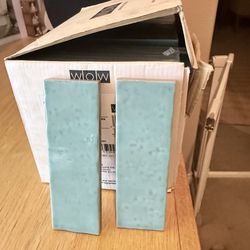 WOW 2x6 Aqua colored Spanish tile