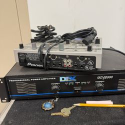 DJ Equipment Speakers And Mixer 