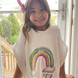 Muslin Kids Poncho Towel, 3-5 Years Old