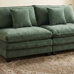 71 inch green loveseat new