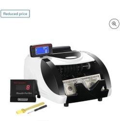 Money Bill Counter Currency Cash Counting Machine UV & MG Counterfeit Detection