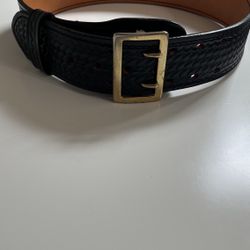 Dutyman 1021U Full Grain Leather Basketweave Security / Law Enforcement Gear Belt Size 30