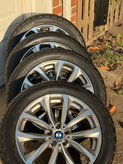 19" BMW rims/tires/sensors/center caps