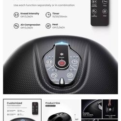 Shiatsu Foot Massager -w- Heat And Timer