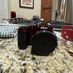 Nikon Coolpix L820 Digital Camera Red
