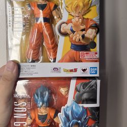Sh figuarts Super Saiyan Goku and Super Saiyan Blue Goku