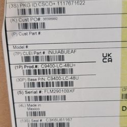Cisco  9400 LC 48U POE Catalyst 
